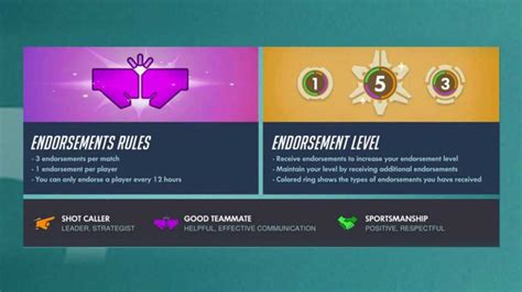 overwatch how many endorsements to level up